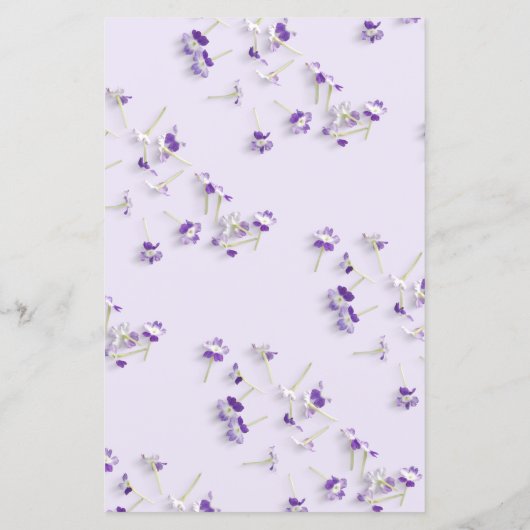 Elegant Paarse Lila I Arch Bloemenbruiloft Menu (Achterkant)