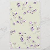 Elegant Paarse Lila LinnenArch Bloemenbruiloft Men (Achterkant)