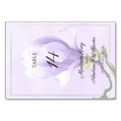 Elegant Paarse Magnolia Wedding Kaart (Achterkant)