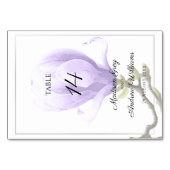 Elegant Paarse Magnolia Wedding Kaart (Voorkant)