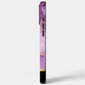 Elegant paarse marmer met goudkleurige aderen Case-Mate iPhone case (Achterkant / Links)