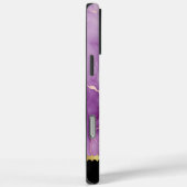 Elegant paarse marmer met goudkleurige aderen Case-Mate iPhone case (Achterkant / Rechts)