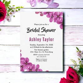 Elegant Paarse Orchidee Bloemen Bloemen Vrijgezell Kaart