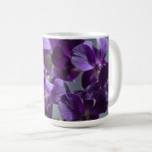 Elegant Paarse Orchids Moederdag Mok (Voorkant rechts)