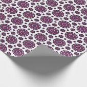 Elegant Paarse patroon inpakpapier (Hoek)