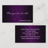 Elegant Paarse professionele Visitekaartjes (Voorkant / Achterkant)