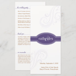 Elegant Paarse programma, Caroline Wedding