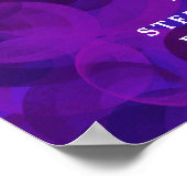 Elegant Paarse Proost op 30 Jaar 30ste Verjaardag Poster (Hoek)