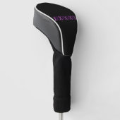 Elegant Paarse roze schaar Golfheadcover (Schuin)