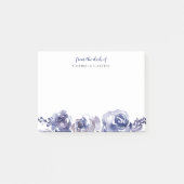 Elegant Paarse Rozen Moderne, gepersonaliseerde Fl Post-it® Notes (Voorkant)