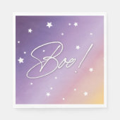 Elegant Paarse soonne/witte boe! Halloween Party Servet (Voorkant)