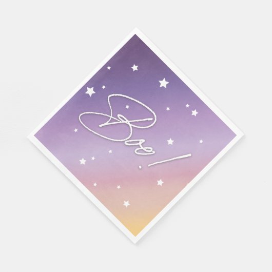 Elegant Paarse soonne/witte boe! Halloween Party Servet (Hoek)