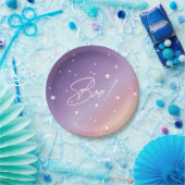 Elegant Paarse soonsboe! Halloween Party Papieren Bordje (Feest)