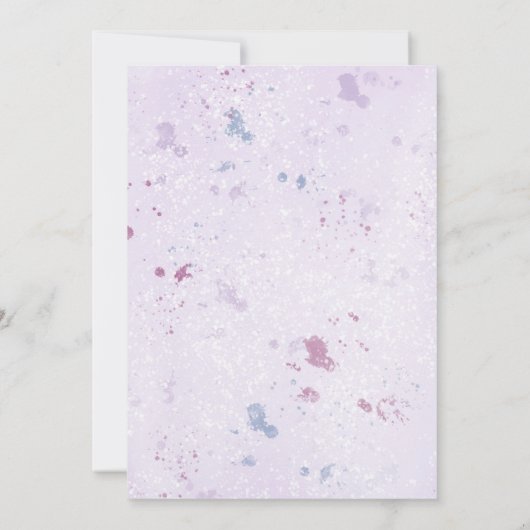 Elegant Paarse Summer Peony Save the Date Inviting Kaart (Achterkant)