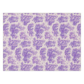 Elegant  paarse toile de jouy monogram tafelkleed (Voorkant (Horizontaal))