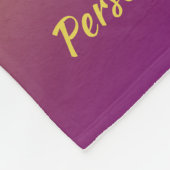 Elegant Paarse Tulips Waterverf personaliseren Fleece Deken (Hoek)