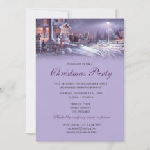 Elegant paarse vintage kerstfeest