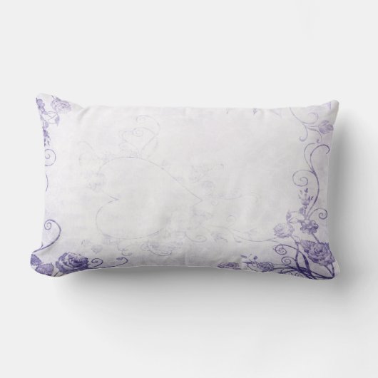 Elegant Paarse Vintage Kussen (Voorkant)