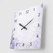 Elegant Paarse Vintage Vierkante Klok (Hoek)