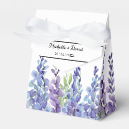 Elegant Paarse Violet Florals Wedding for Box Bedankdoosjes