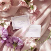 Elegant Paarse Vrijgezellenfeest Bedankkaart