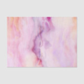 Elegant Paarse Waterverf Agate Patroon Tissuepapier (Voorkant)