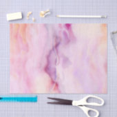 Elegant Paarse Waterverf Agate Patroon Tissuepapier (Craft)