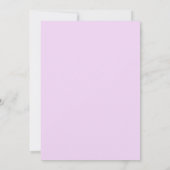 Elegant Paarse Waterverf Floral 1e verjaardag Kaart (Achterkant)