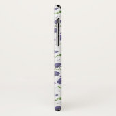 Elegant Paarse Waterverf Floral Pattern Case-Mate iPhone Case (Achterkant/links)