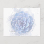 Elegant Paarse Waterverf Succulents Wedding Aankondigingskaart (Achterkant)