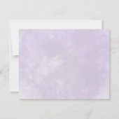 Elegant Paarse Waterverf Succulents Wedding Kaart (Achterkant)