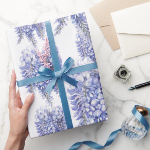 Elegant Paarse Wisteria Flowers Cadeaupapier