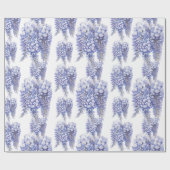 Elegant Paarse Wisteria Flowers Cadeaupapier (Vlak)