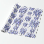 Elegant Paarse Wisteria Flowers Cadeaupapier (Uitgerold)