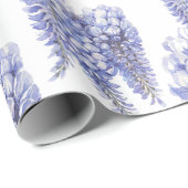 Elegant Paarse Wisteria Flowers Cadeaupapier (Rol Hoek)