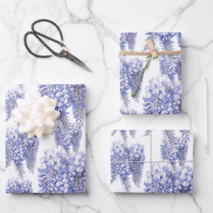 Elegant Paarse Wisteria Flowers Inpakpapier Vel