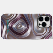 Elegant Paarse zilveren metalen iPhone / iPad hoes (Achterkant (horizontaal))