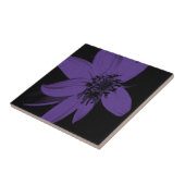 Elegant Paarse zonnebloemen Tegeltje (Zijkant)