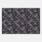 Elegant Paarse zwarte bloemenkool Inpakpapier Vel (Voorkant 2)