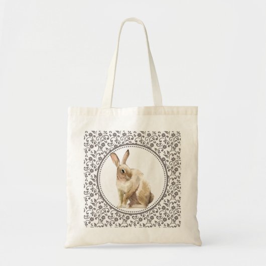 Elegant Paasbruin konijn Tote Bag (Voorkant)