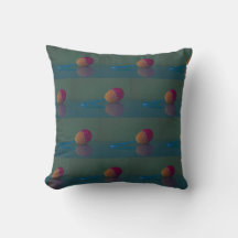 Elegant paasei vakantie blauw groen Sierkussen