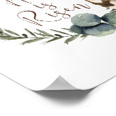 Elegant Paaskunst Hij is gerezen Poster (Hoek)