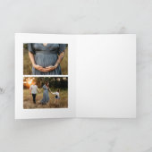 Elegant Paasveroudering 3 Foto Feestdagen Kaart (Binnen)