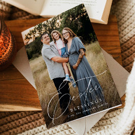 Elegant Paasveroudering 3 Foto Feestdagen Kaart