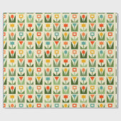 Elegant paaswrapping papier met Abstract voorjaar (Vlak)