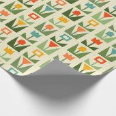 Elegant paaswrapping papier met Abstract voorjaar (Hoek)