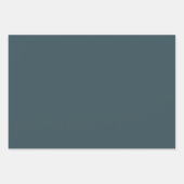 Elegant pacific blauw Minimalistisch en chic Inpakpapier Vel (Voorkant)