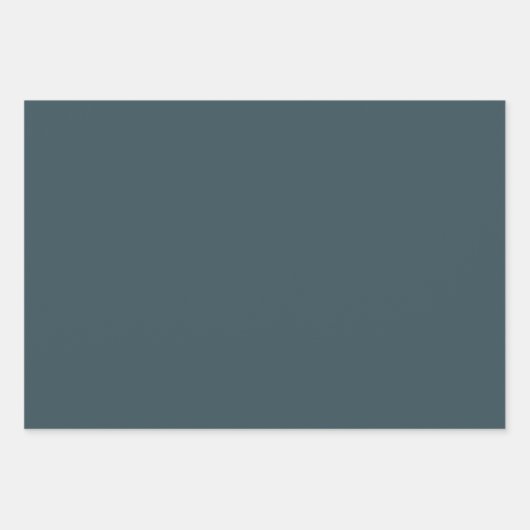 Elegant pacific blauw Minimalistisch en chic Inpakpapier Vel (Voorkant)