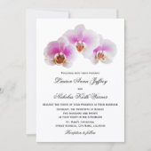 Elegant Painted Orchids Wedding Invitations Kaart (Voorkant)