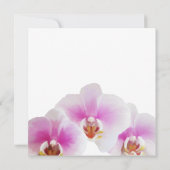 Elegant Painted Orchids Wedding Kaart (Achterkant)